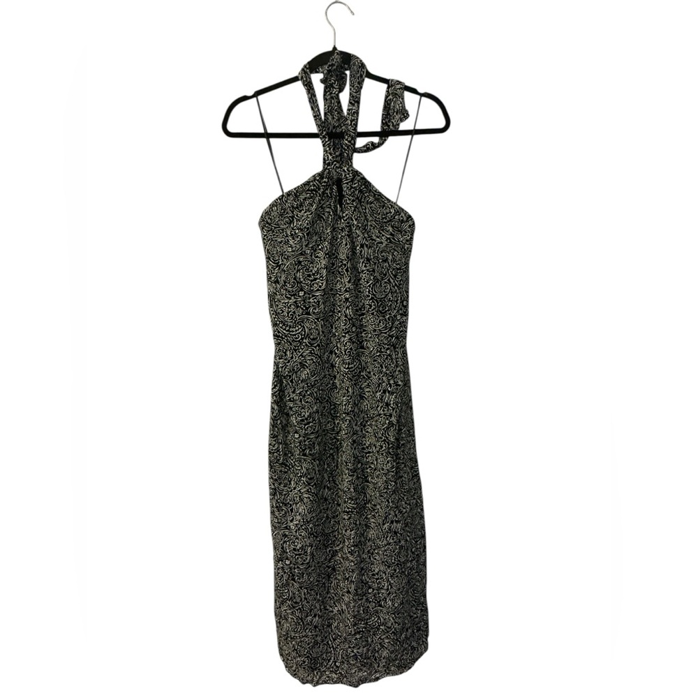 J. Jill Black and White Midi Dress